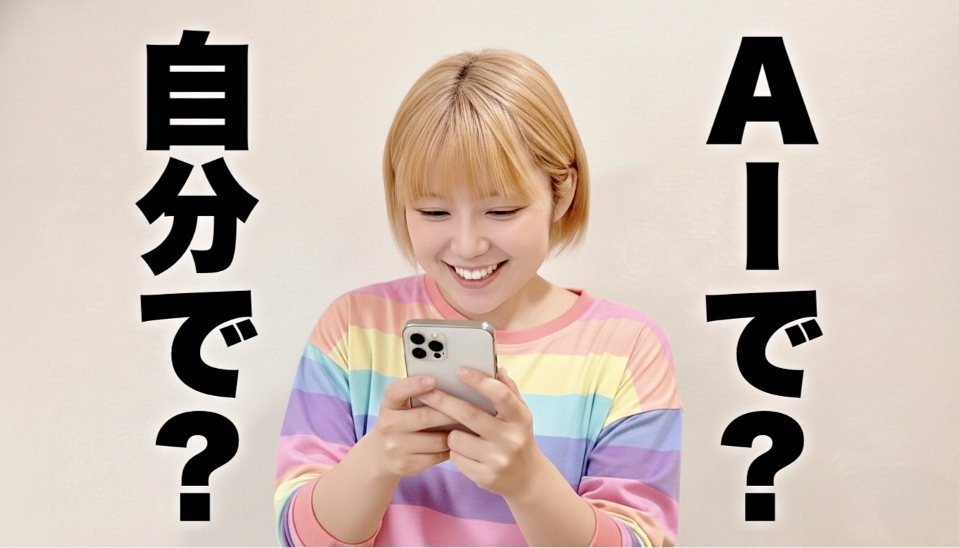 自分でやる？AIにやってもらう？